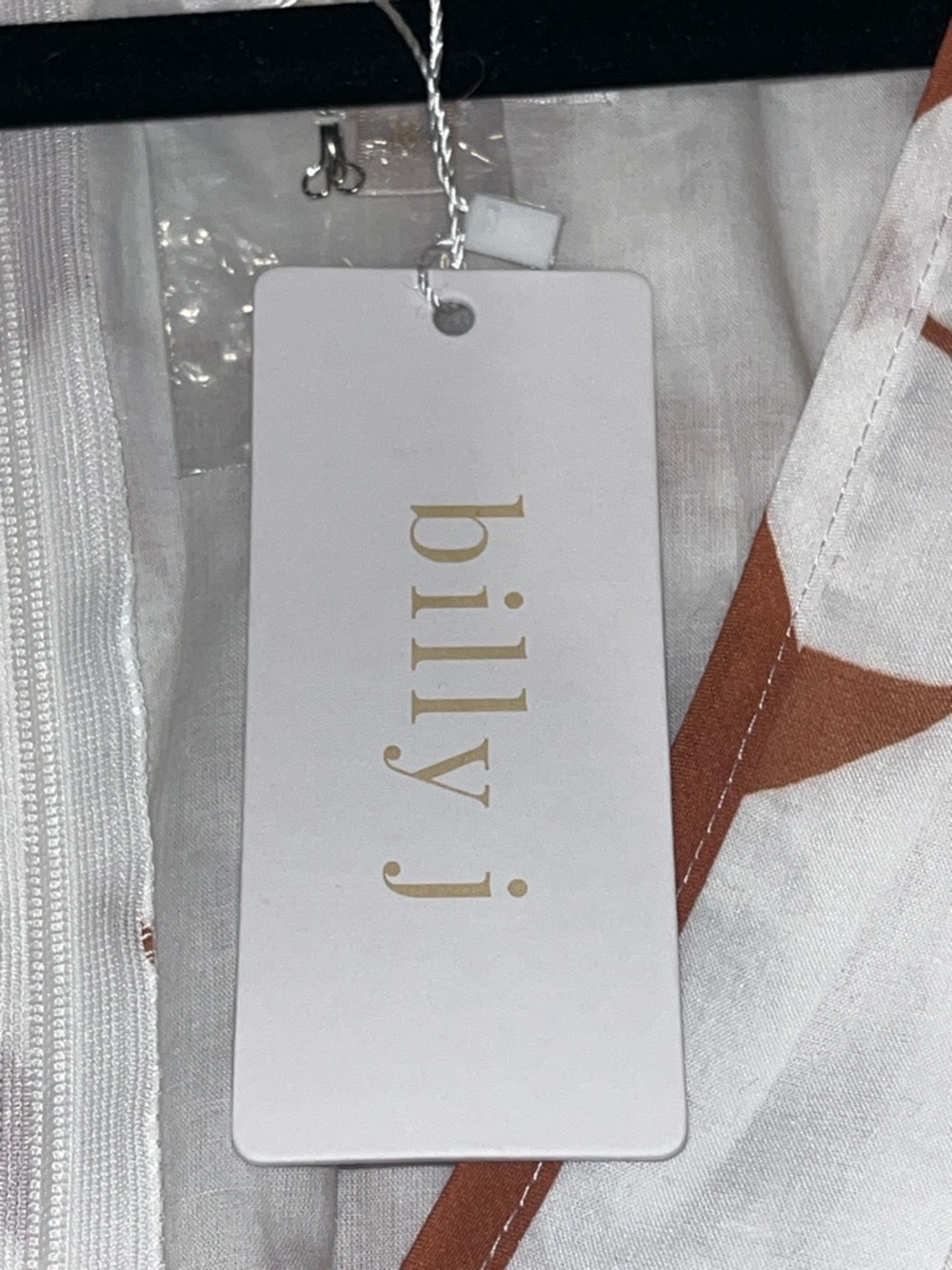 BILLY J Venice mini dress in White/Tan NWT - Picture 4 of 11